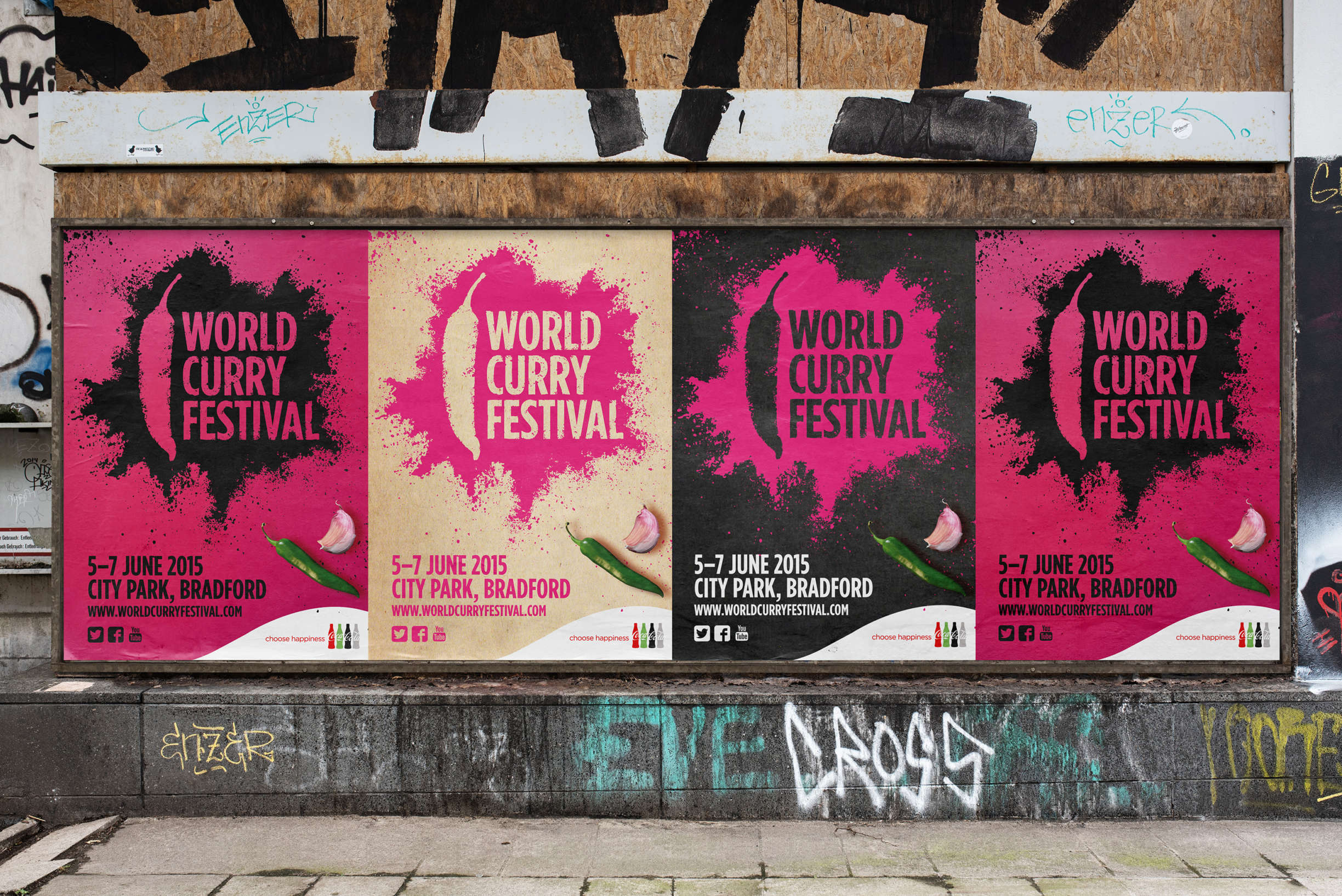 WCF urban poster x 3 mockup